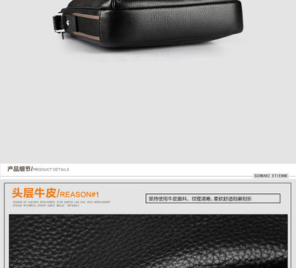 メンズショルダーバッグ 牛皮本革製 ファッション 大容量 斜めがけバッグ