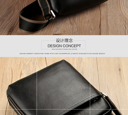 メンズショルダーバッグ 牛皮本革製 ファッション 大容量 斜めがけバッグ