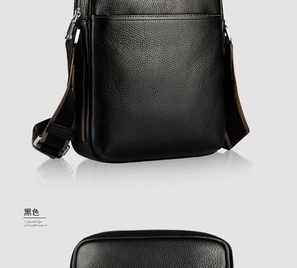 メンズショルダーバッグ 牛皮本革製 ファッション 大容量 斜めがけバッグ