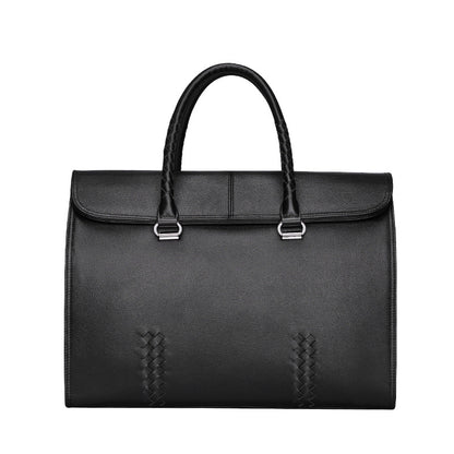 メンズハンドバッグ 本革製牛皮 ファッション ビジネス 大容量 ビジネス ブリーフケース パソコンバッグ 手編み メンズ手提げかばん