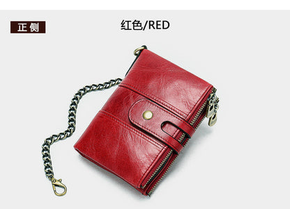 メンズ短財布 牛皮本革製 レトロ RFID盗難防止 カードバッグ