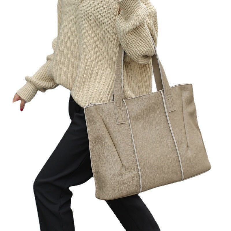 女性のハンドバッグ大容量ワンショルダー牛革脇レディースバッグスショルダーバッグ