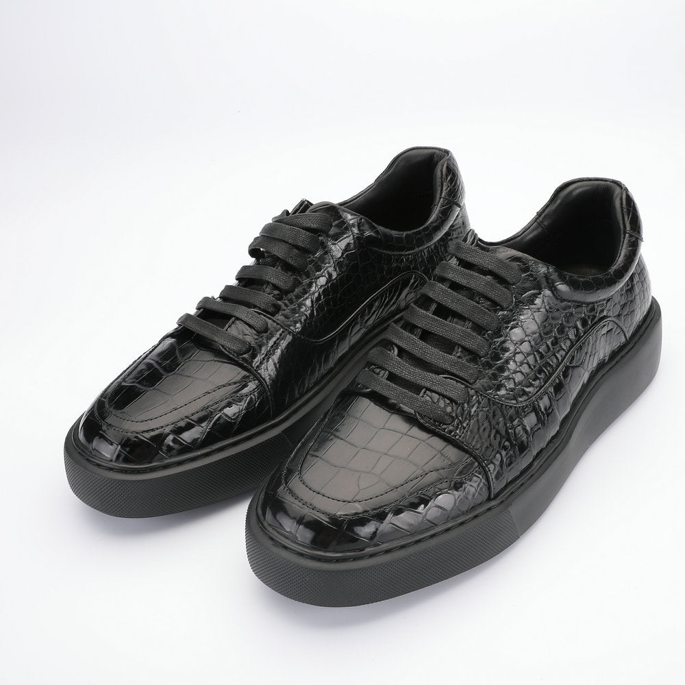 秋冬新品ワニ腹の皮メンズカジュアルシューズ 本革 革靴 ファッションビジネスシューズ