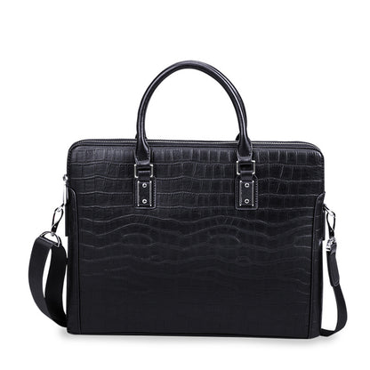 Men's Handbag Fashion Shoulder Bag Genuine Cowhide Leather Computer Bag Business Large Capacity Crossbody Briefcase 