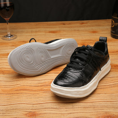 ワニ腹の皮メンズ靴本革革靴	ファッションスポーツカジュアルシューズ