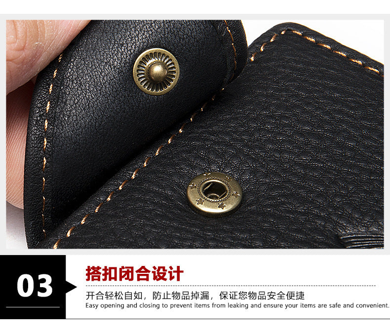 メンズ短財布 牛皮本革製 鷹 個性 ファッション 男性用カードバッグウォレット