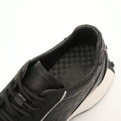 ダチョウ皮 男性靴 本革 耐摩耗 滑り止め ファッションスポーツカジュアルシューズ