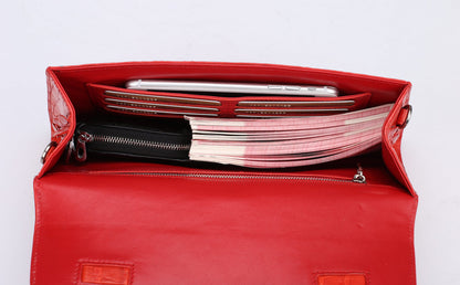 レディースハンドバッグ本革クロコダイル革チェーンバッグファッショントレンド脇バッグクラッチバッグ