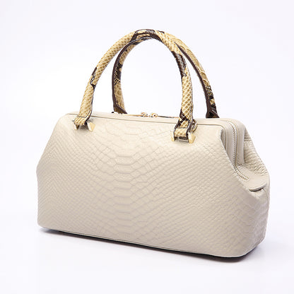 Women's Handbag Cowhide Shoulder Bag Large Capacity Genuine Leather Crossbody Ladies Bag Crocodile Pattern Commuting OL