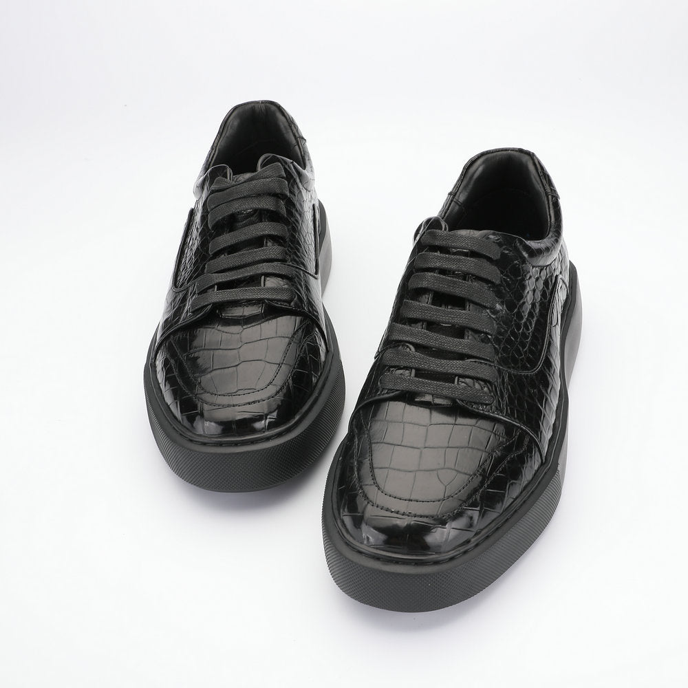 秋冬新品ワニ腹の皮メンズカジュアルシューズ 本革 革靴 ファッションビジネスシューズ