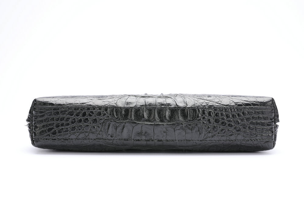 ワニ骨の皮 メンズハンドバッグ 本革 ビジネス カジュアル メンズバッグ
