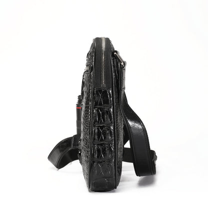 新型鰐皮 本革 メンズショルダーバッグ 斜めがけ ビジネス 通勤 カジュアル メンズバッグ