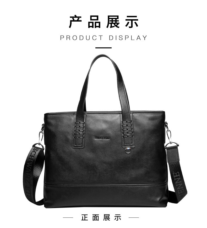 Men's Handbag Handbag Made of Genuine Cowhide Leather High Quality Computer Bag Men's Business Briefcase 