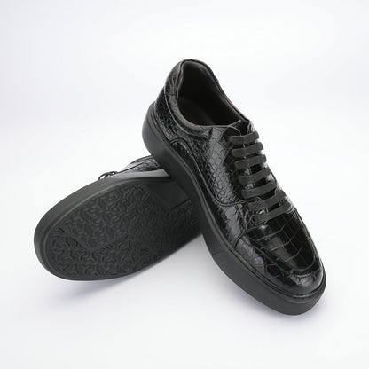 秋冬新品ワニ腹の皮メンズカジュアルシューズ 本革 革靴 ファッションビジネスシューズ