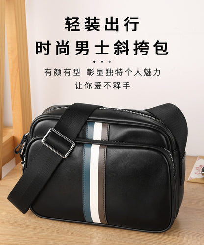 メンズショルダーバッグ 牛皮本革製 ビジネスファッション 大容量 斜めがけバッグ