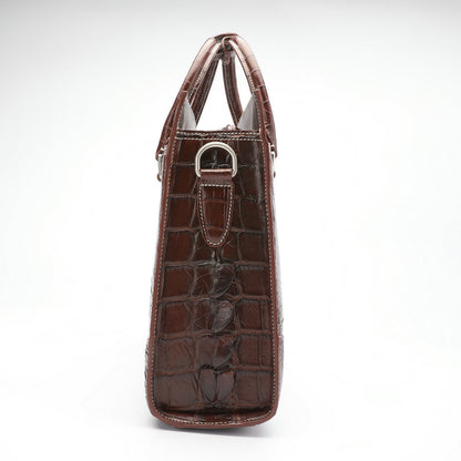 Men's briefcase Genuine crocodile leather handbag Business travel bag Office bag File bag Handbag 