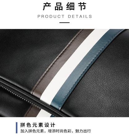 メンズショルダーバッグ 牛皮本革製 ビジネスファッション 大容量 斜めがけバッグ