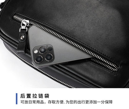 メンズショルダーバッグ 牛皮本革製 ビジネスファッション 大容量 斜めがけバッグ