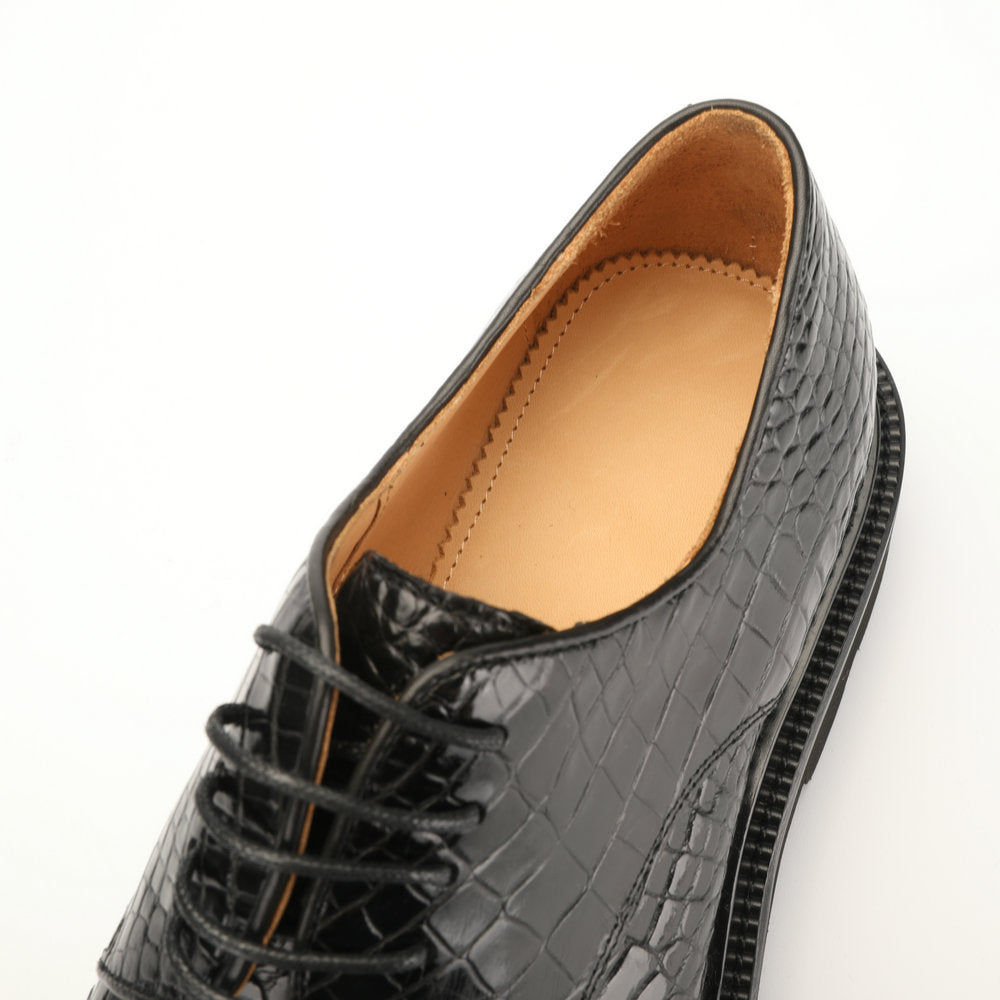 新型ワニ腹の皮メンズ革靴 本革 高品質 厚底 ビジネスシューズ