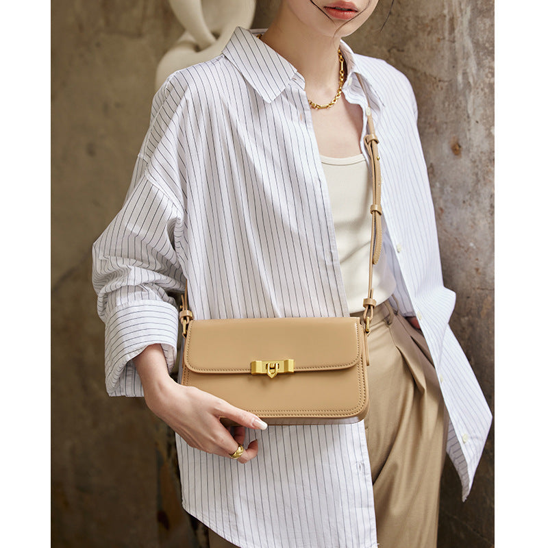 本革レディースバッグファッション斜め掛けバック高級感牛革ショルダーバッグ気質