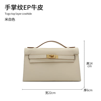 レディース ハンドバッグ 牛革ぎゅうかわ  手のひらのすじ 口金 kellyバッグ  ファッション
