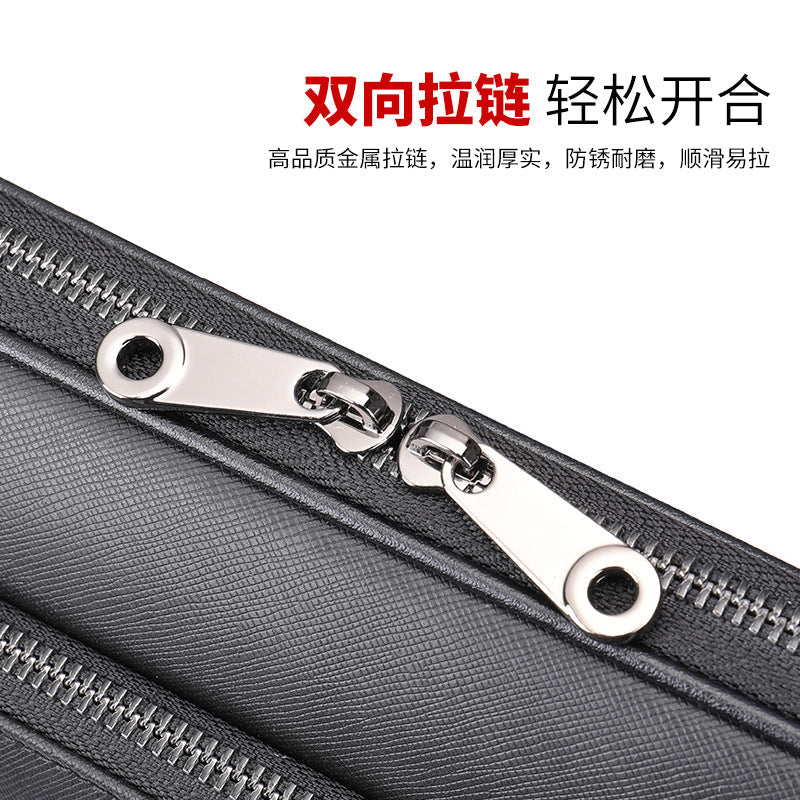 Men's Handbag Briefcase Genuine Cowhide Leather Business Lawyer Computer Bag Casual Fashion Handbag for Men 