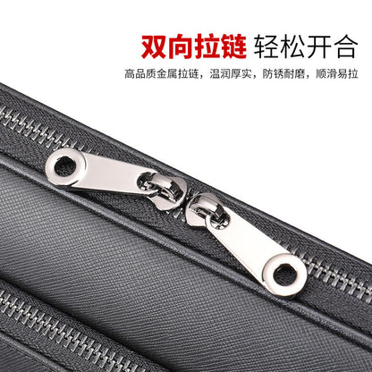 Men's Handbag Briefcase Genuine Cowhide Leather Business Lawyer Computer Bag Casual Fashion Handbag for Men 