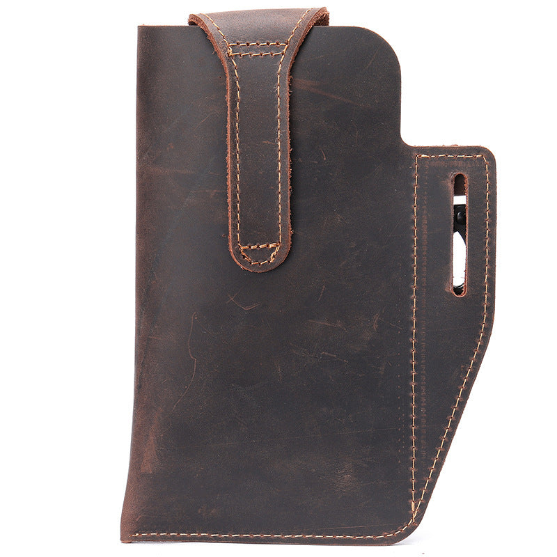 メンズウエストバッグ 牛皮 スポーツ 男性用鍵掛けバッグ