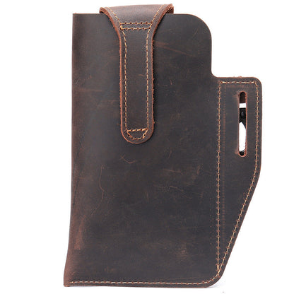 メンズウエストバッグ 牛皮 スポーツ 男性用鍵掛けバッグ