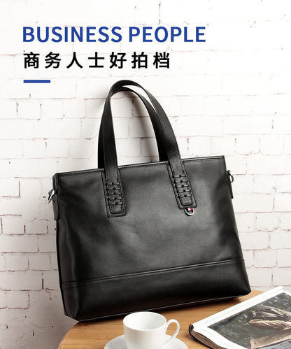 Men's Handbag Handbag Made of Genuine Cowhide Leather High Quality Computer Bag Men's Business Briefcase 