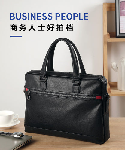 メンズブリーフケース ハンドバッグ 牛皮本革製 ビジネス カジュアル斜めがけバッグ