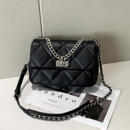 レディースバッグ菱格チェーンバッグ小方形バッグ斜め掛けバッグシングルショルダーバッグ ファッション