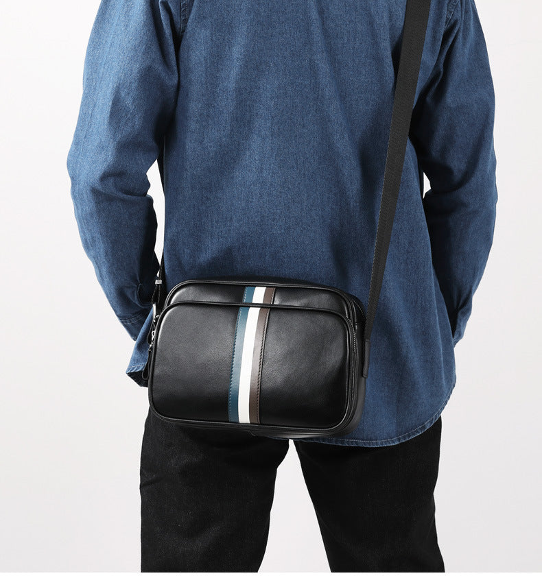 メンズショルダーバッグ 牛皮本革製 ビジネスファッション 大容量 斜めがけバッグ