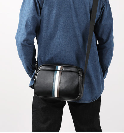 メンズショルダーバッグ 牛皮本革製 ビジネスファッション 大容量 斜めがけバッグ