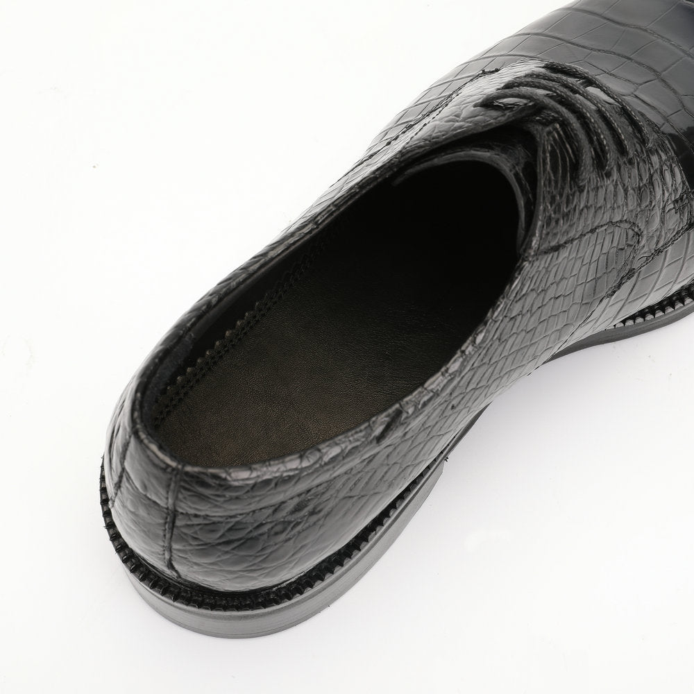 メンズ革靴 本革製 ワニ腹の皮 滑り止め 耐摩耗ビジネス シューズ正装スーツシューズ