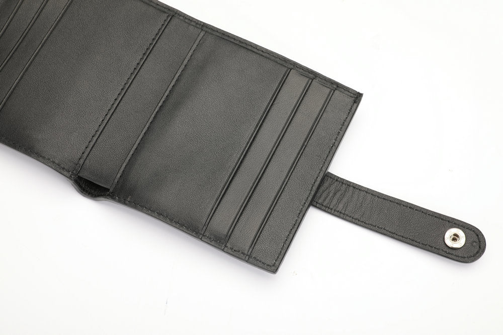 Siamese Crocodile Skin Wallet Men's Short Wallet Genuine Leather Small Lightweight Multifunctional Card Bag Wallet 