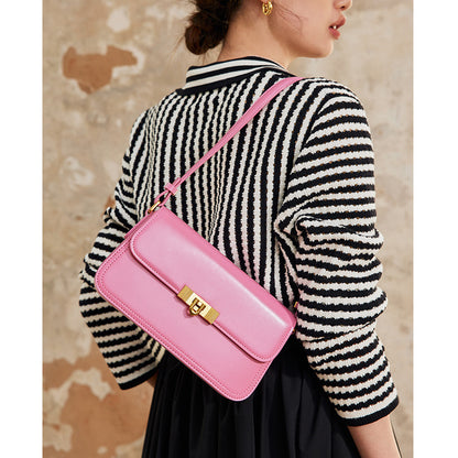 本革レディースバッグファッション斜め掛けバック高級感牛革ショルダーバッグ気質