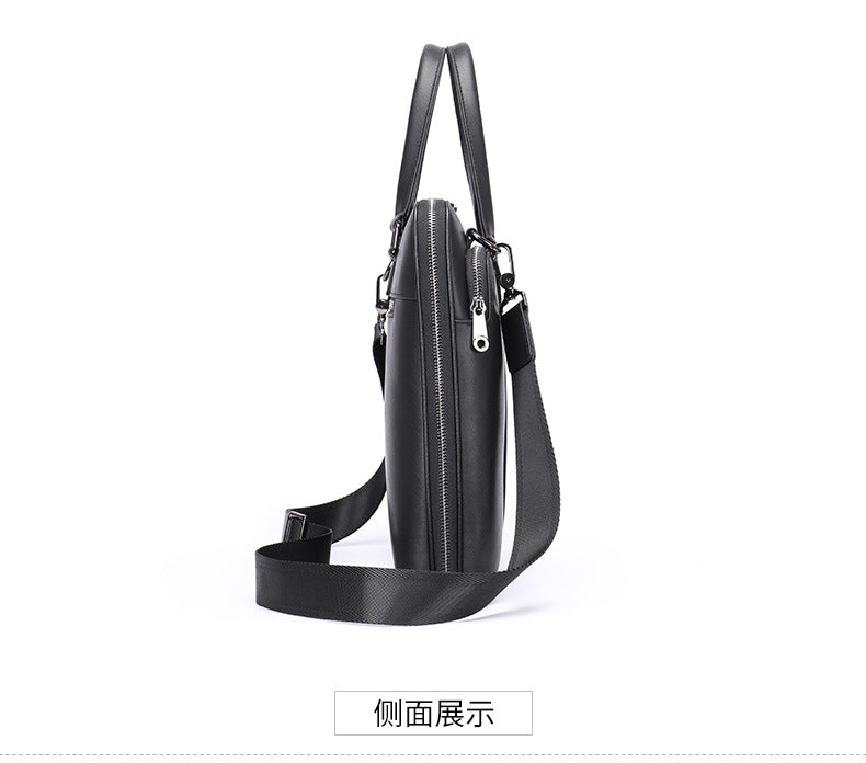 Men's Handbag Briefcase Genuine Cowhide Leather Business Lawyer Computer Bag Casual Fashion Handbag for Men 