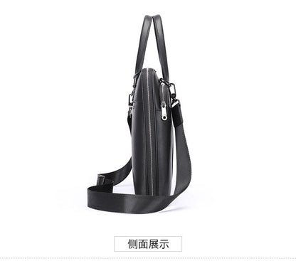Men's Handbag Briefcase Genuine Cowhide Leather Business Lawyer Computer Bag Casual Fashion Handbag for Men 