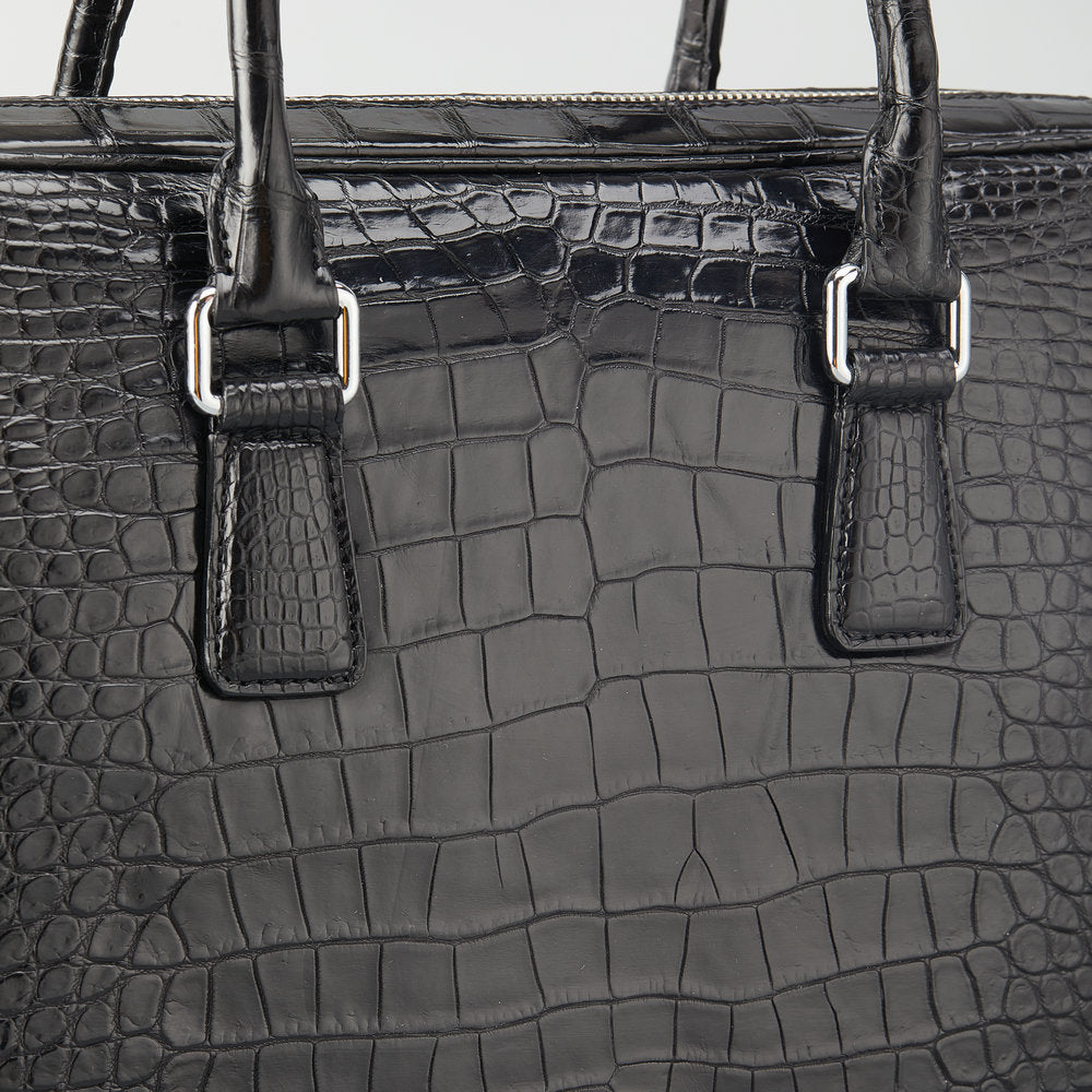 シャム鰐皮 本革メンズブリーフケース ハンドバッグ カジュアル 出張 通勤 ビジネスバッグ オフィスバッグ  ファイルバッグ 手提げかばん