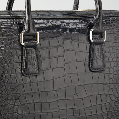 シャム鰐皮 本革メンズブリーフケース ハンドバッグ カジュアル 出張 通勤 ビジネスバッグ オフィスバッグ  ファイルバッグ 手提げかばん