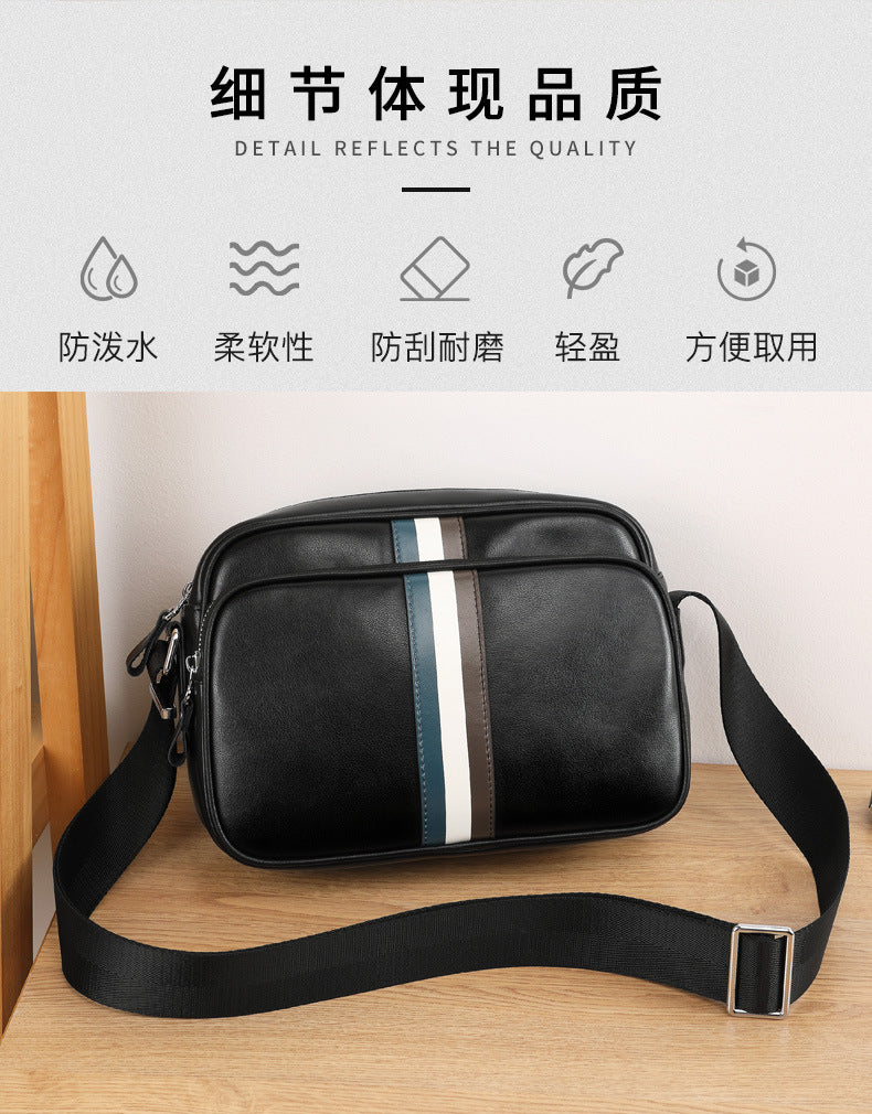 メンズショルダーバッグ 牛皮本革製 ビジネスファッション 大容量 斜めがけバッグ