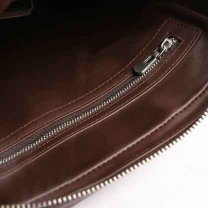 シャムワニ皮ショルダーバッグ  本革 出張オフィス ビジネス 斜めがけメンズバッグ