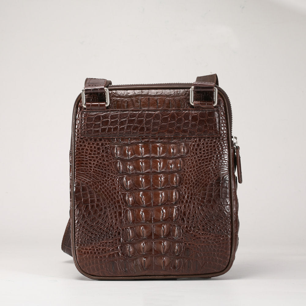 新型鰐皮 本革 メンズショルダーバッグ 斜めがけ ビジネス 通勤 カジュアル メンズバッグ