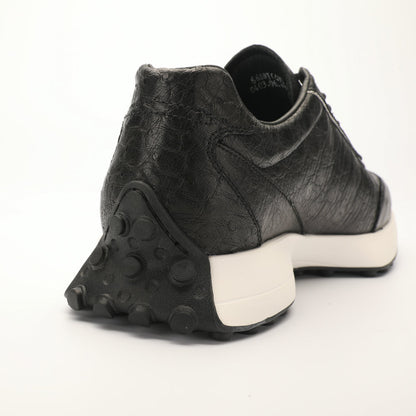 ダチョウ皮 男性靴 本革 耐摩耗 滑り止め ファッションスポーツカジュアルシューズ