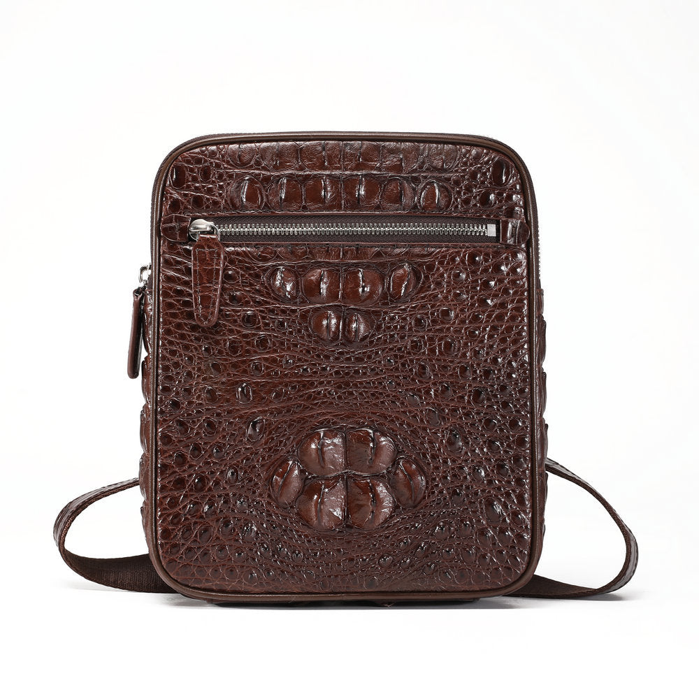 新型鰐皮 本革 メンズショルダーバッグ 斜めがけ ビジネス 通勤 カジュアル メンズバッグ
