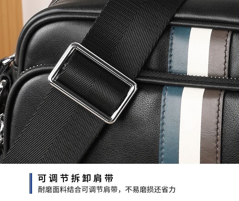 メンズショルダーバッグ 牛皮本革製 ビジネスファッション 大容量 斜めがけバッグ