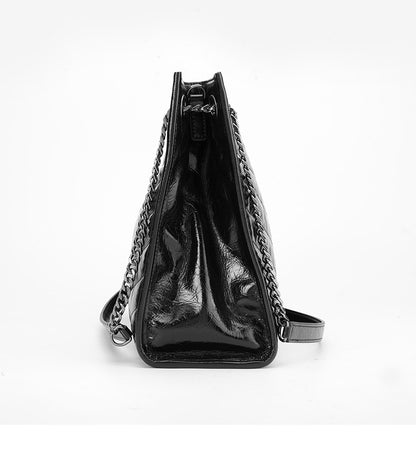 牛革ショッピングバッグ ファッショントレンド大容量 チェーンバッグ 脇バッグ女性