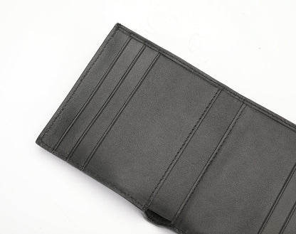 Siamese Crocodile Skin Wallet Men's Short Wallet Genuine Leather Small Lightweight Multifunctional Card Bag Wallet 