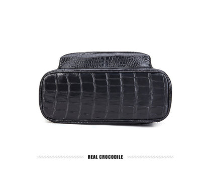 Crocodile Belly Skin Men's Backpack Large Capacity Business Commuting Casual Business Travel Bag 